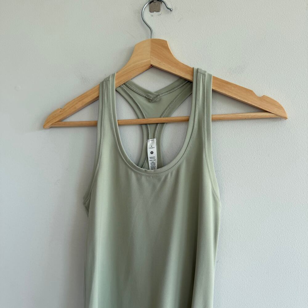 Lululemon Cool Racerback II Nulu Activewear Tank Top Green Fern 4 NWT - Picture 5 of 9